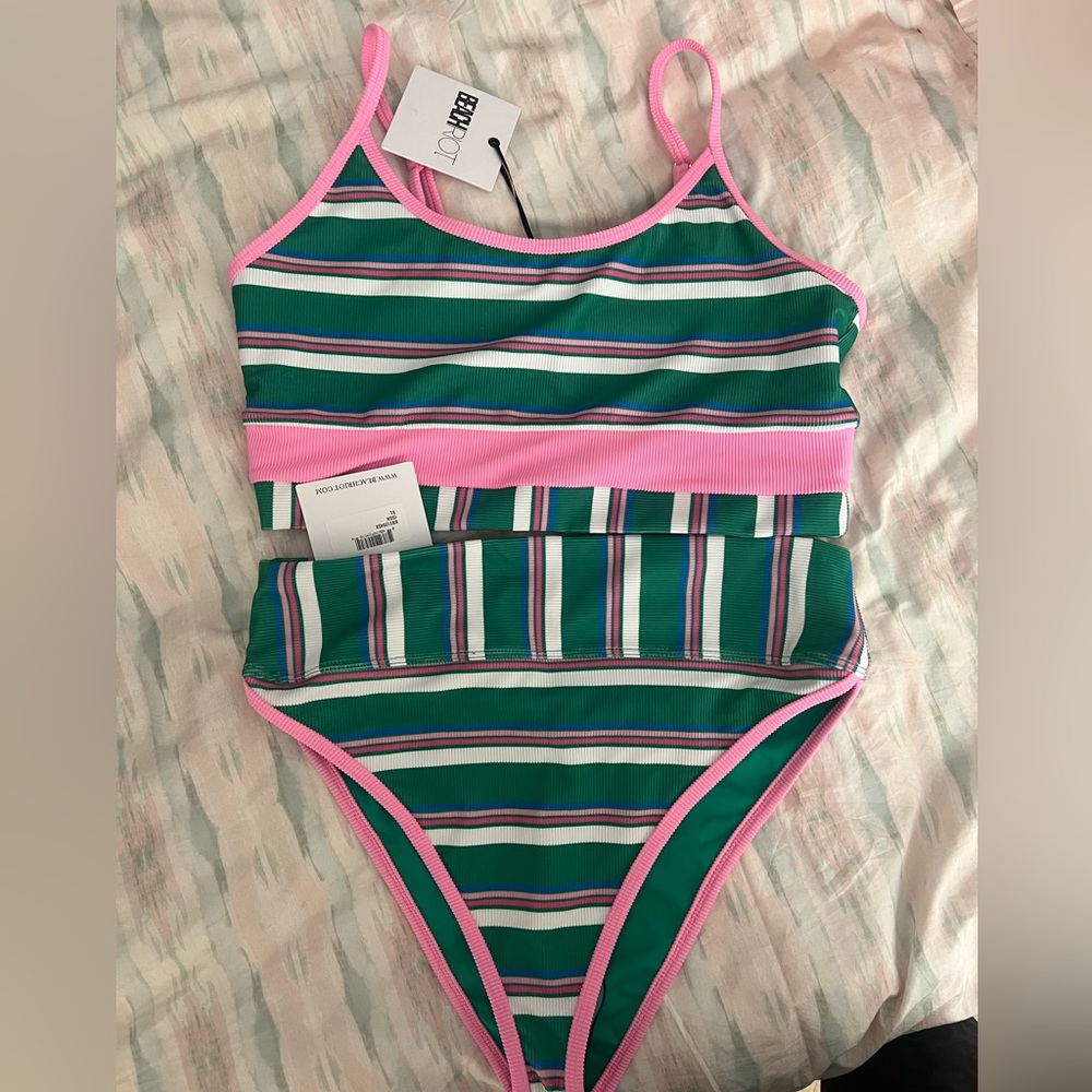 Beach Riot NWT Bikini XL Eva Top & Emmy Bottom